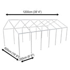 Carpa de fiestas blanca 12x6 m
