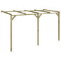 Pérgola cobertizo de madera 2x4x2,2 m