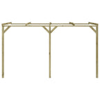 Pérgola cobertizo de madera 2x4x2,2 m