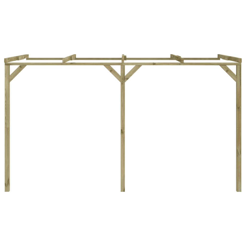 Pérgola cobertizo de madera 2x4x2,2 m