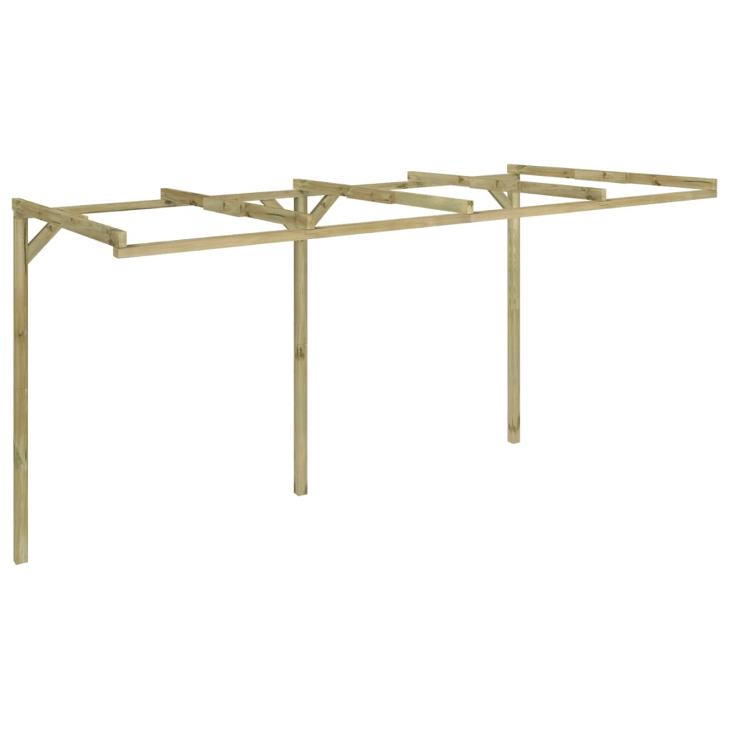Pérgola cobertizo de madera 2x4x2,2 m