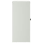 Armario de oficina 2 puertas 90 cm acero gris