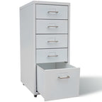 Armario archivador 5 cajones acero gris 68,5 cm