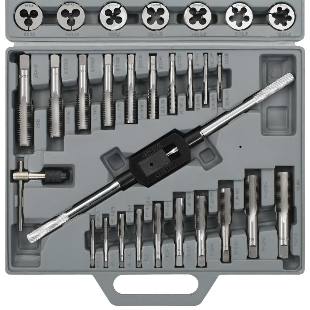 Set de machos y terrajas 45 piezas