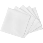 10 servilletas blancas de tela 50 x 50 cm