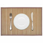 6 individuais de bambu 30 x 45 cm natural
