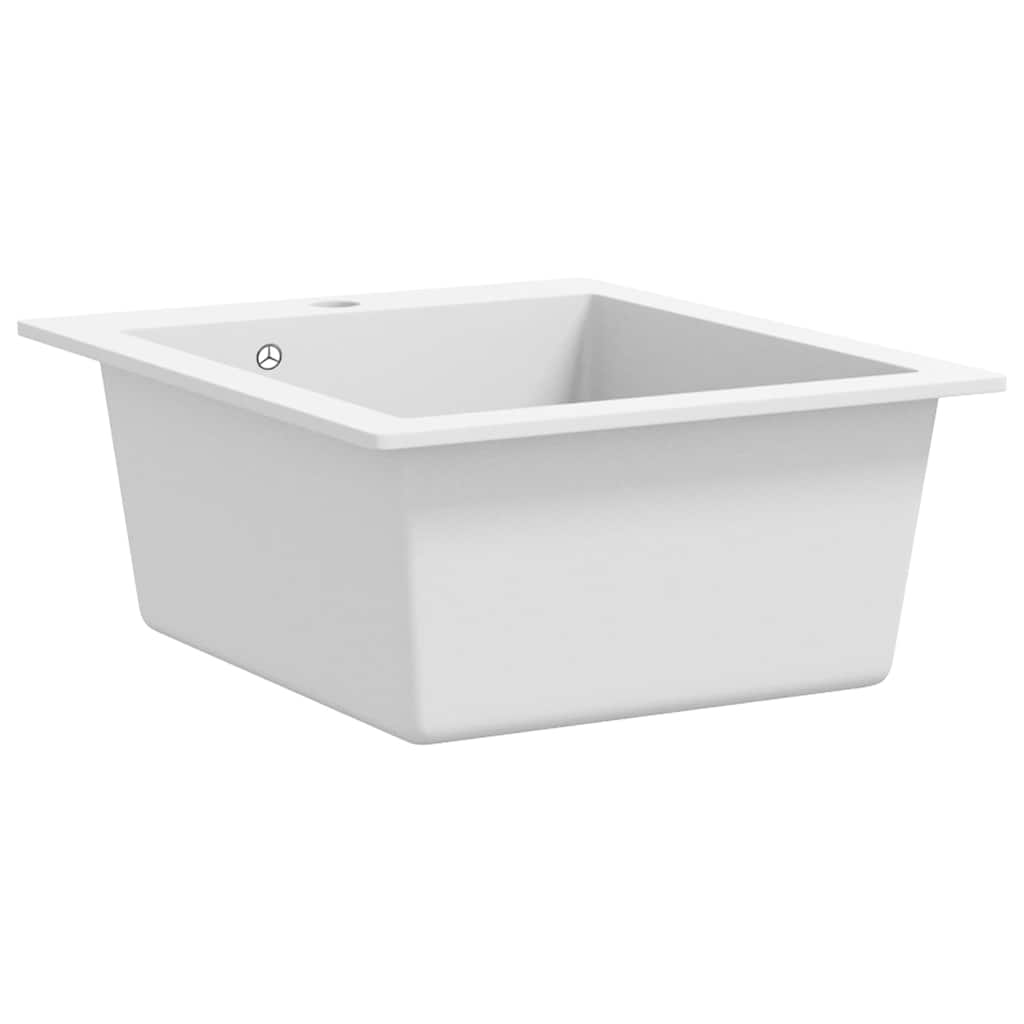 Fregadero sobrepuesto de granito blanco
