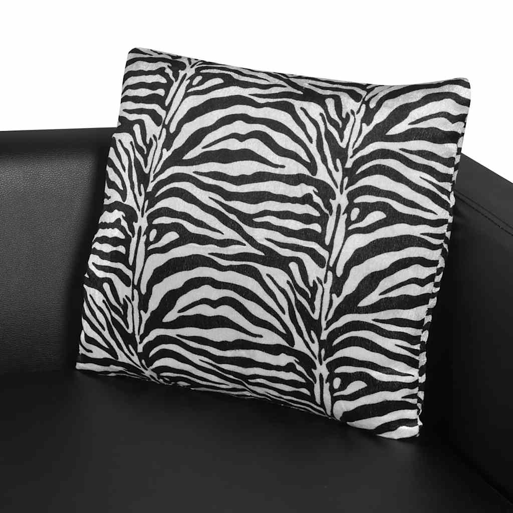 Sillón de cuero sintético negro