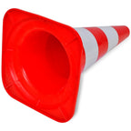 Conos de tráfico reflectantes 10 unidades rojo y blanco 50 cm