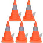 Conos de tráfico desplegables 42cm (5 unidades)