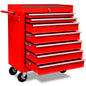 Carrito caja de herramientas 5 cajones negro