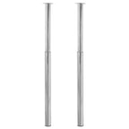 2x Patas de mesa telescópicas negro 710 mm-1100 mm
