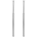 2 Patas Telescópicas para Mesa 710mm-1100mm (Color Acero inoxidable)