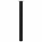 2x Patas de mesa telescópicas negro 710 mm-1100 mm
