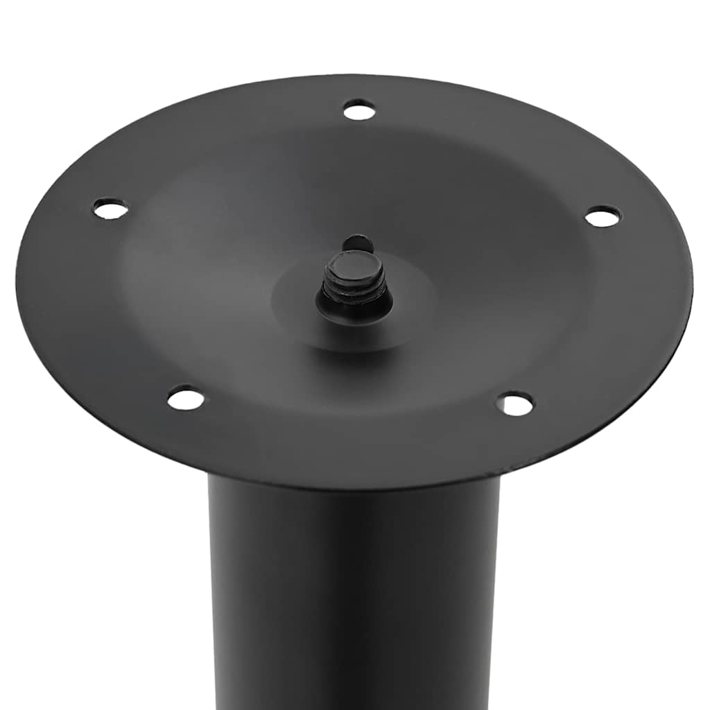 2x Patas de mesa telescópicas negro 710 mm-1100 mm