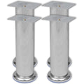 4x Patas de sofá redondas cromadas 180 mm