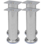 4x Patas de sofá redondas cromadas 180 mm