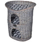 Casa/cama/arranhador para animais de estimação 2 níveis salgueiro com almofada