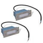 Foco empotrable de escalera 2 LED 44x111x56 mm