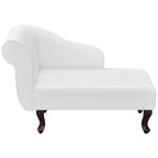Diván de cuero sintético blanco
