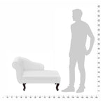 Diván de cuero sintético blanco