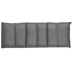 Tumbona de suelo plegable de tela gris