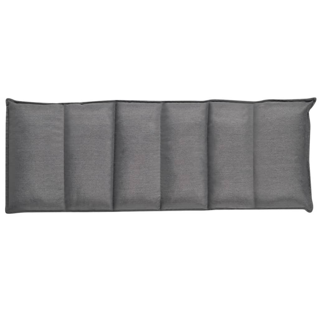 Tumbona de suelo plegable de tela gris