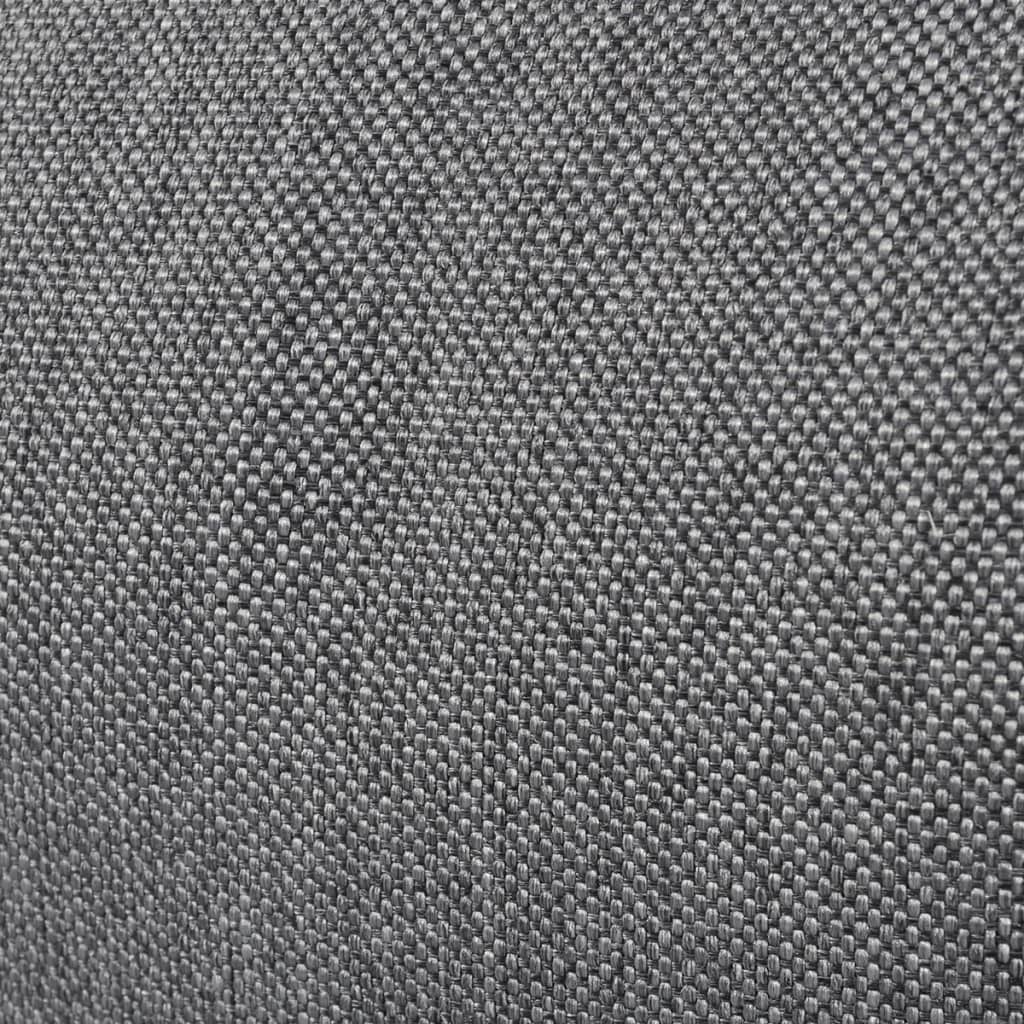 Tumbona de suelo plegable de tela gris