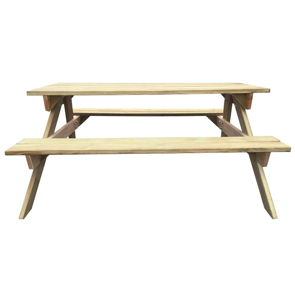 Mesa de picnic de madera de pino 150x135x71,5 cm