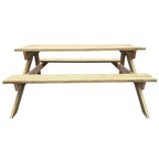 Mesa de picnic de madera de pino 150x135x71,5 cm