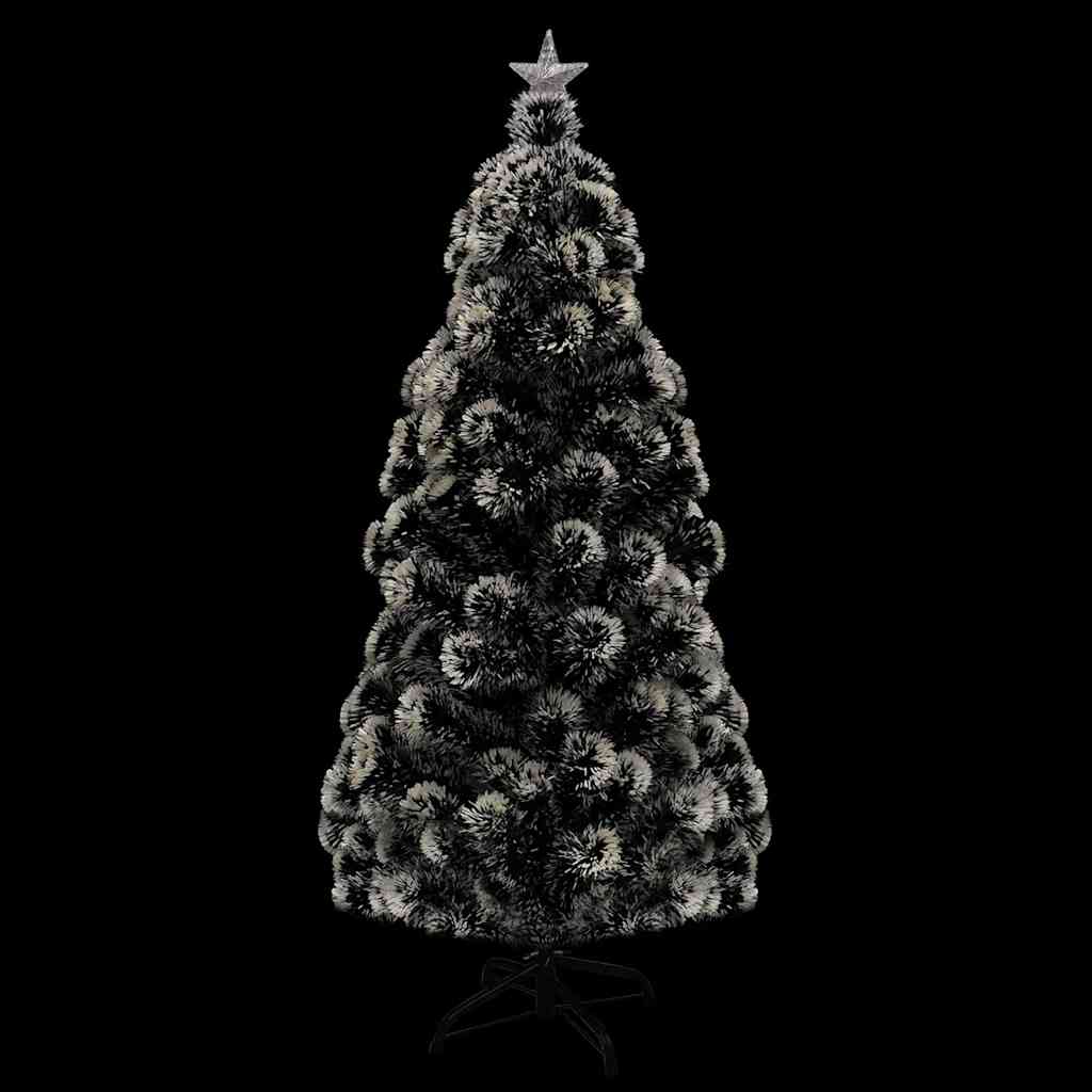 Árbol de Navidad preiluminado con soporte y LED fibra óptica 150 cm