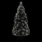 Árbol de Navidad preiluminado con soporte y LED fibra óptica 150 cm