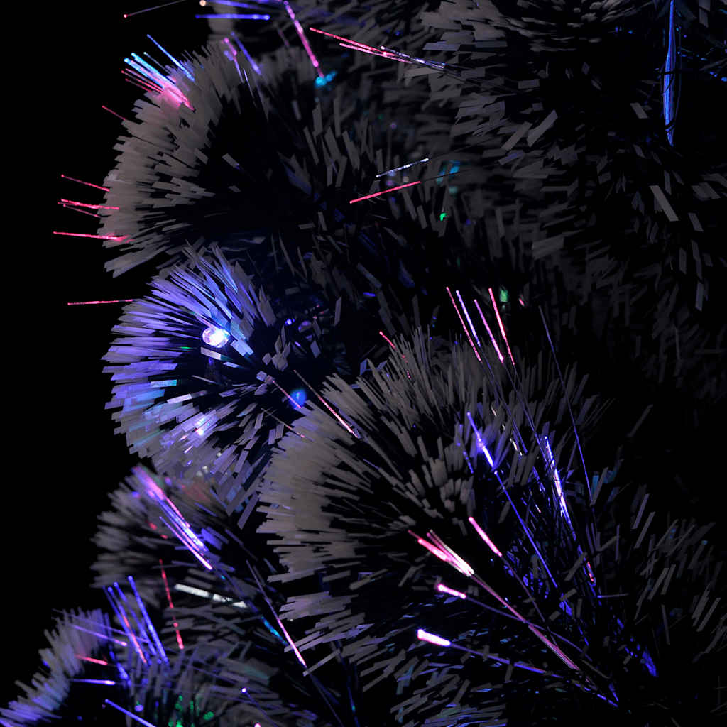Árbol de Navidad preiluminado con soporte y LED fibra óptica 150 cm