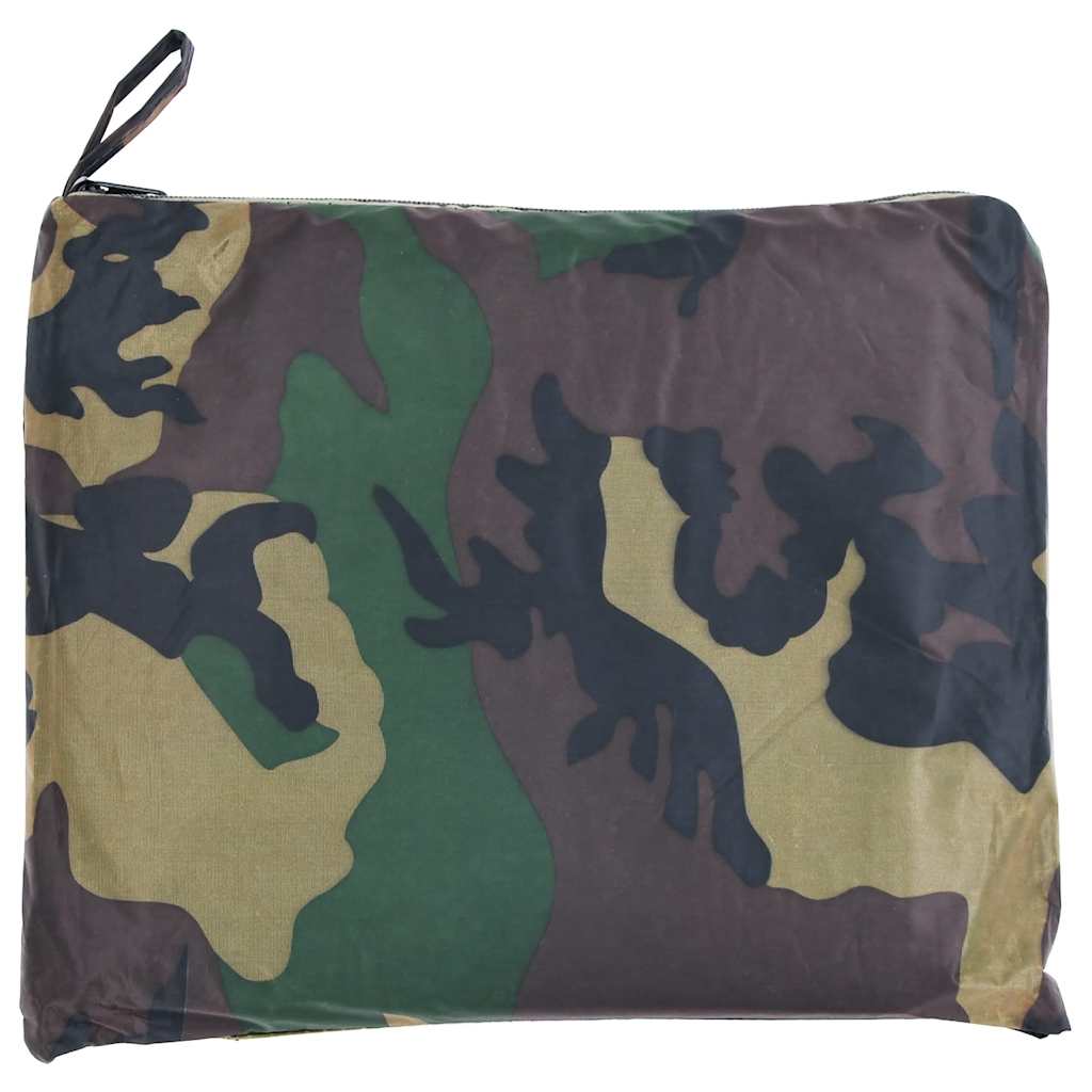 Poncho impermeable lluvia ejército para acampar/senderismo camuflaje