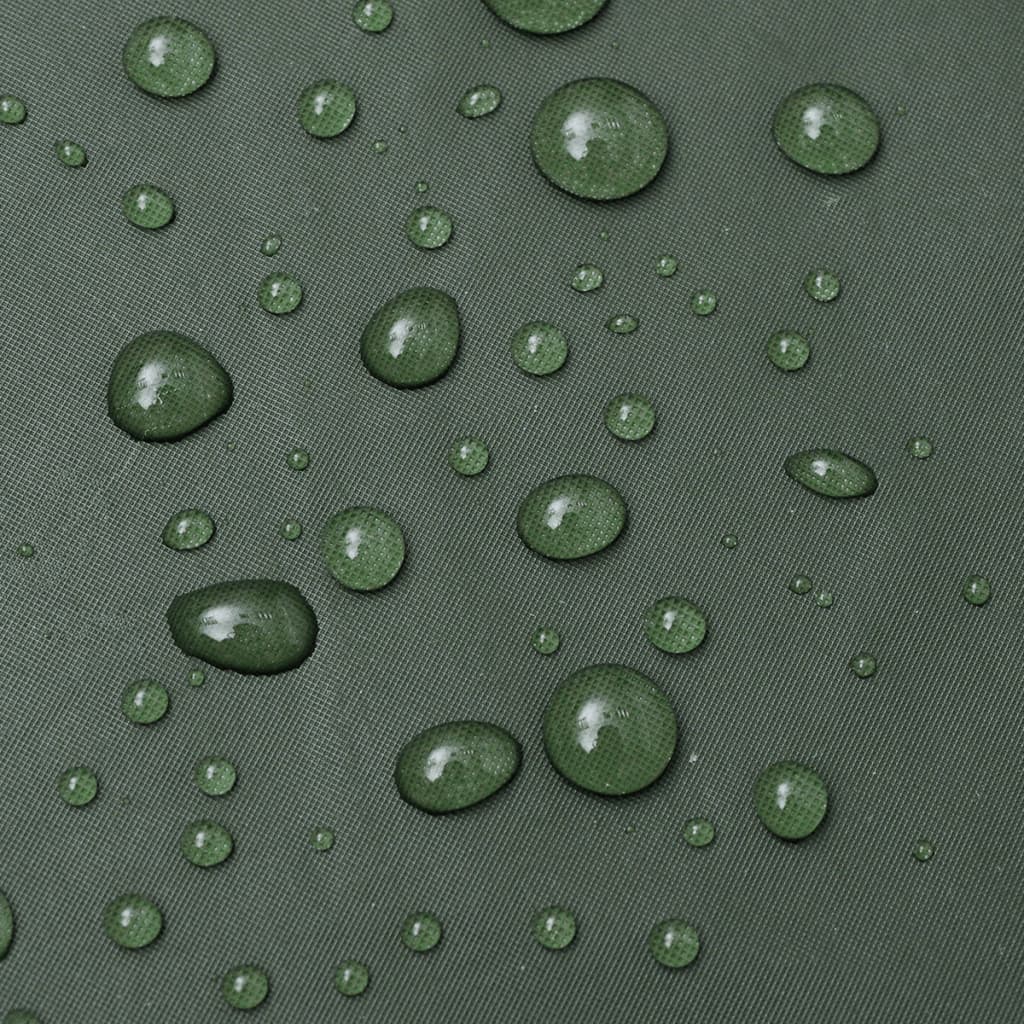 Chubasquero impermeable largo con capucha talla L verde