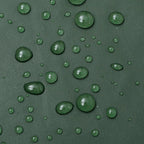 Chubasquero impermeable largo con capucha talla L verde