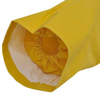 Chubasquero impermeable reforzado capucha 2 pzas XL amarillo
