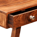 Mesa consola con 3 cajones madera maciza acacia 76 cm