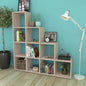 Estantería librería en forma de escalera 107 cm blanca