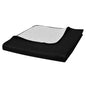 Colcha acolchada a doble cara negro blanco 230x260 cm