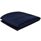 Funda color azúl marino para sofá de micro-gamuza, 140 x 210 cm