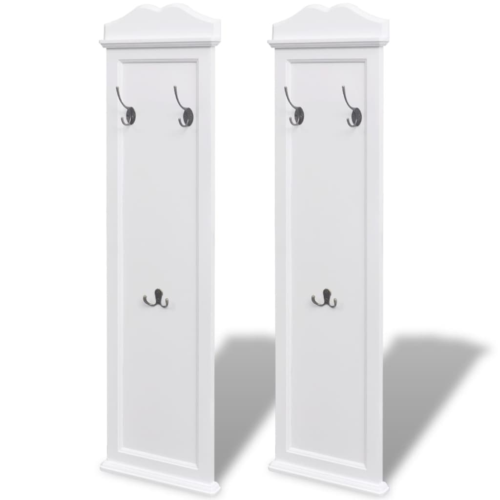Percheros 2 unidades blancos