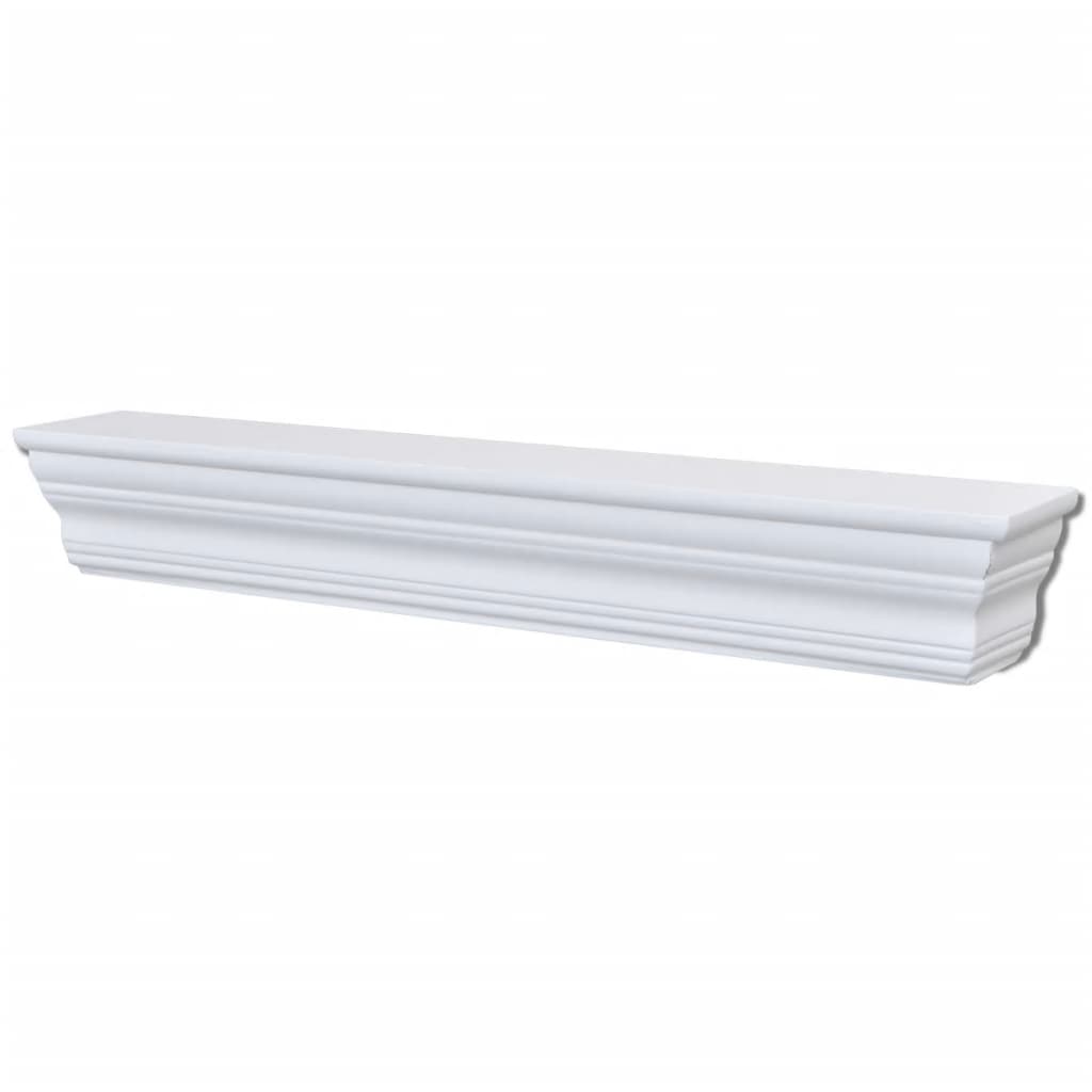 Estantes de pared Aaliyah 2 unidades blanco