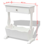Revistero Melrose blanco