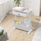 Melrose white magazine rack