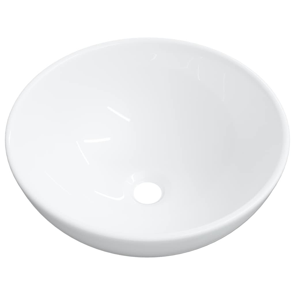 Lavabo de cerámica blanco 28x28x10 cm