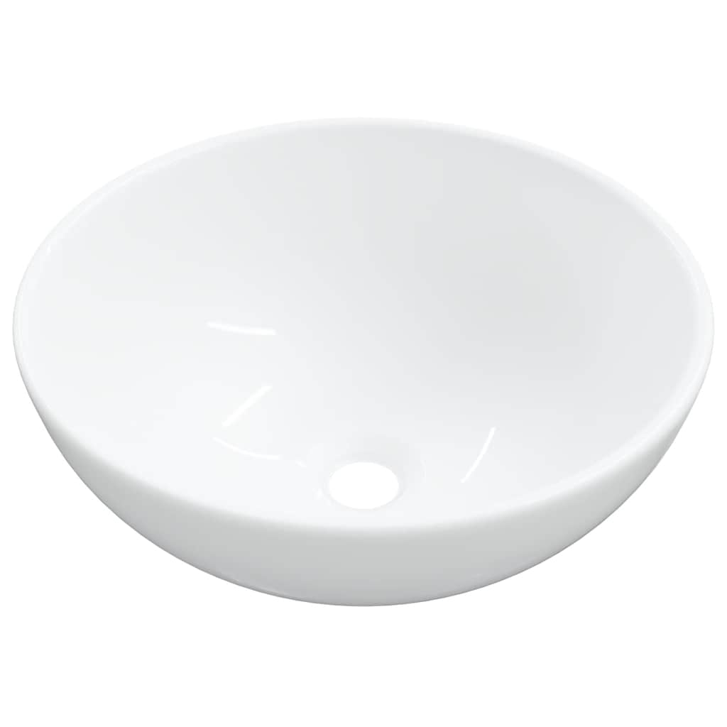 Lavabo de cerámica blanco 28x28x10 cm