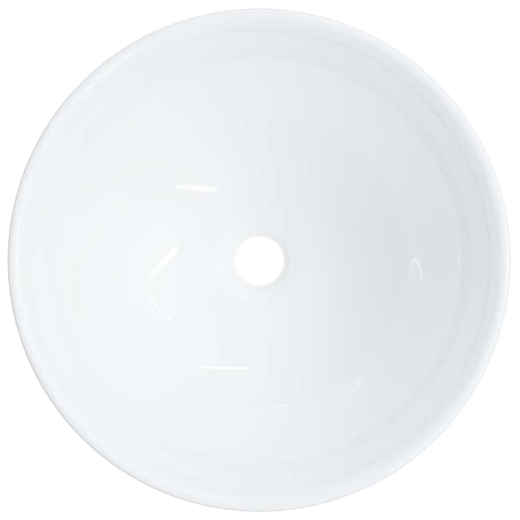 Lavabo de cerámica blanco 28x28x10 cm