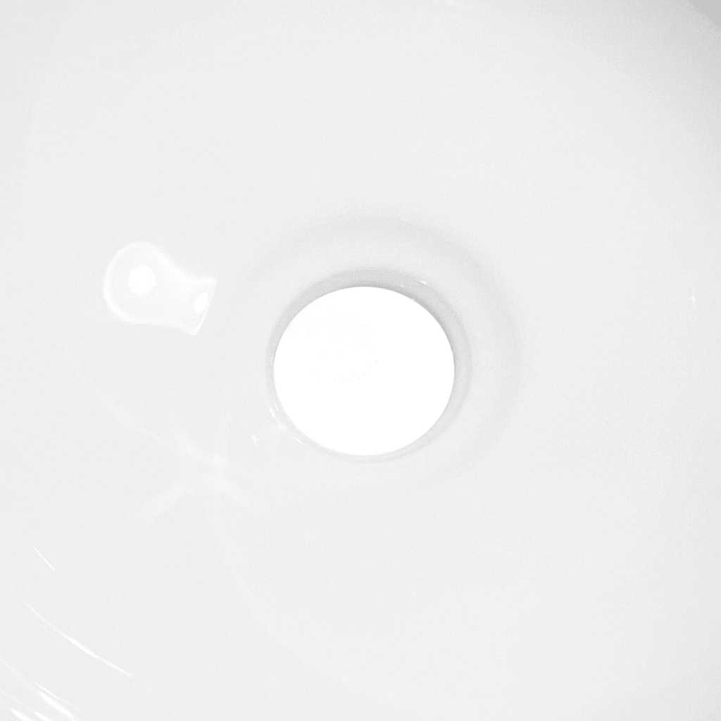 Lavabo de cerámica blanco 28x28x10 cm
