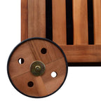 Arcón de jardín madera 118x52x58 cm